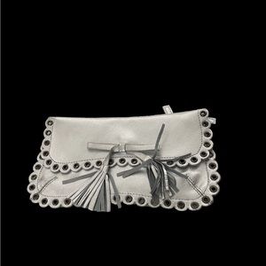 Silver small clutch